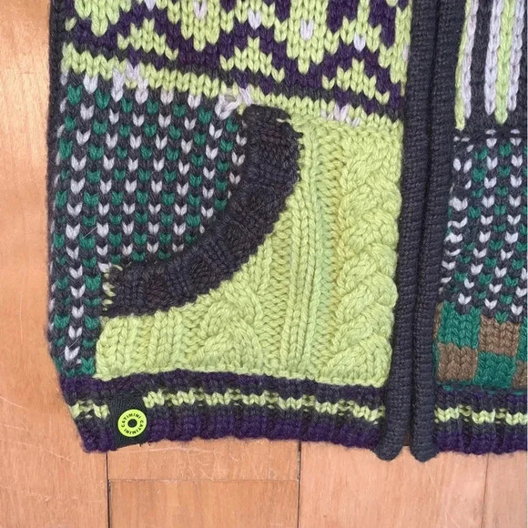 Catamini Wool Angora Blend Cardigan Zip Sweater Boys 2 Year Mongolian Mix Bomber - Picture 4 of 7